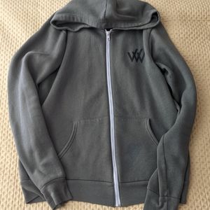 S army green Row House zipper hoodie